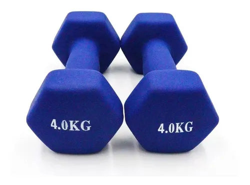 Set de 2 mancuernas de neopreno 4kg