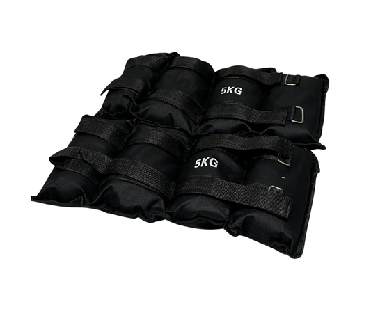 Polainas Ajustables Tobillo Muñeca 5 Kg Kit 2 Piezas