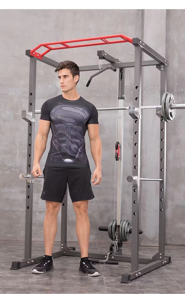 Power Rack Sentadillas Dominadas Pull Ups Jaula De Potencia