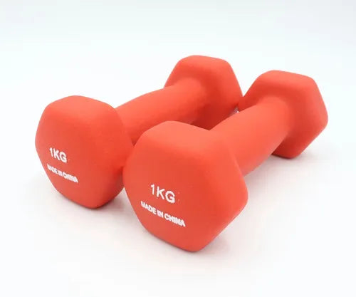 Mancuernas de neopreno 2 piezas de 1kg