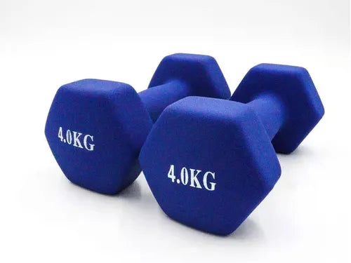 Set de 2 mancuernas de neopreno 4kg