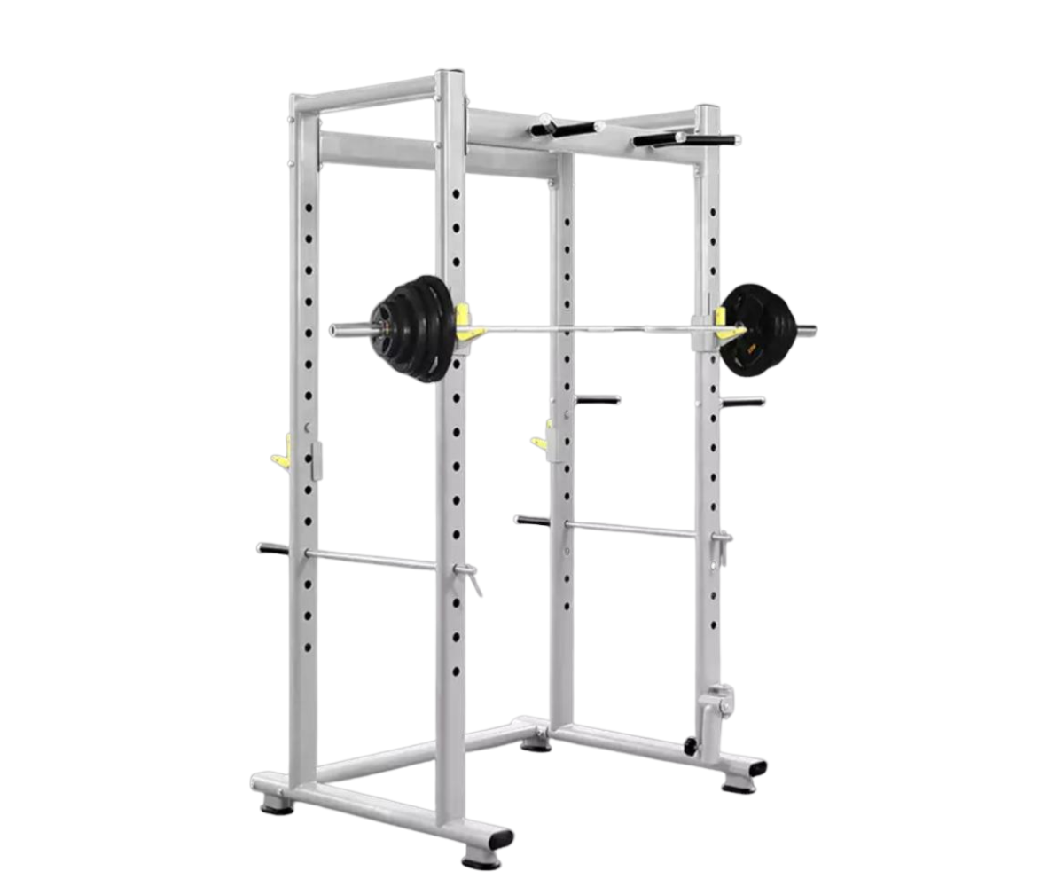 Squat Rack Tipo Jaula Sentadillas Dominadas Gym Profesional